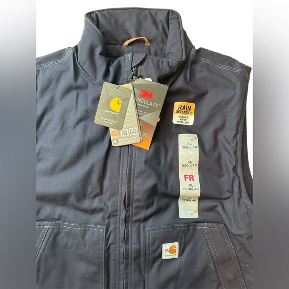 New Carhartt Mens FLAME-RESISTANT QUICK DUCK VEST Flame Resistant - Picture 2 of 6